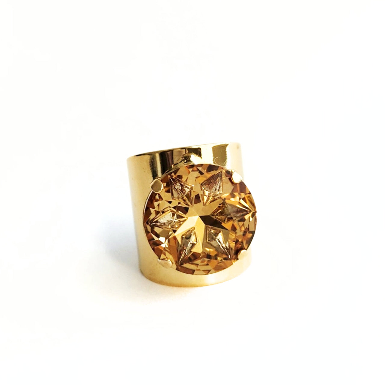 Luna Ring in Cognac