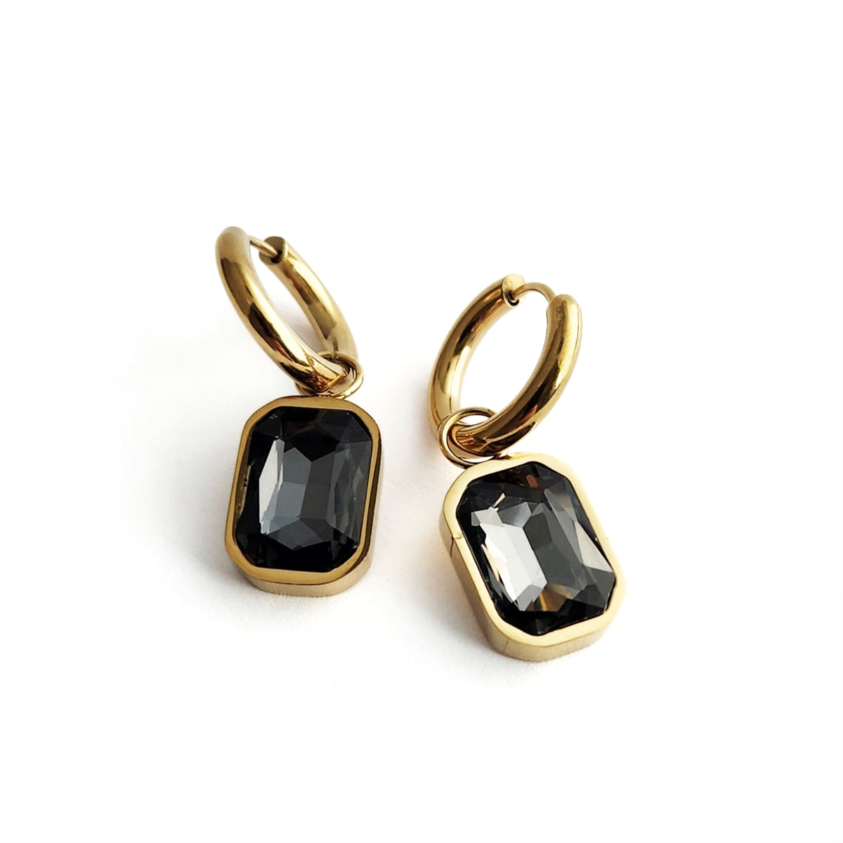 Demi Earrings - Black Diamond