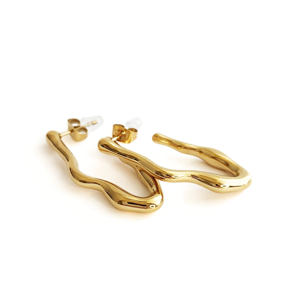 Gold Melt Hoops
