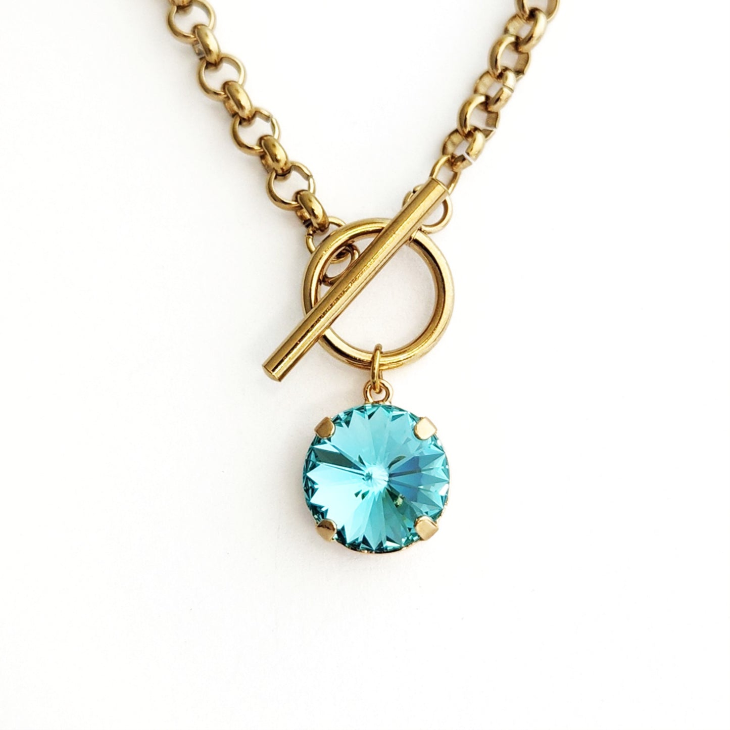 Orbit Necklace in Aquamarine Ultra