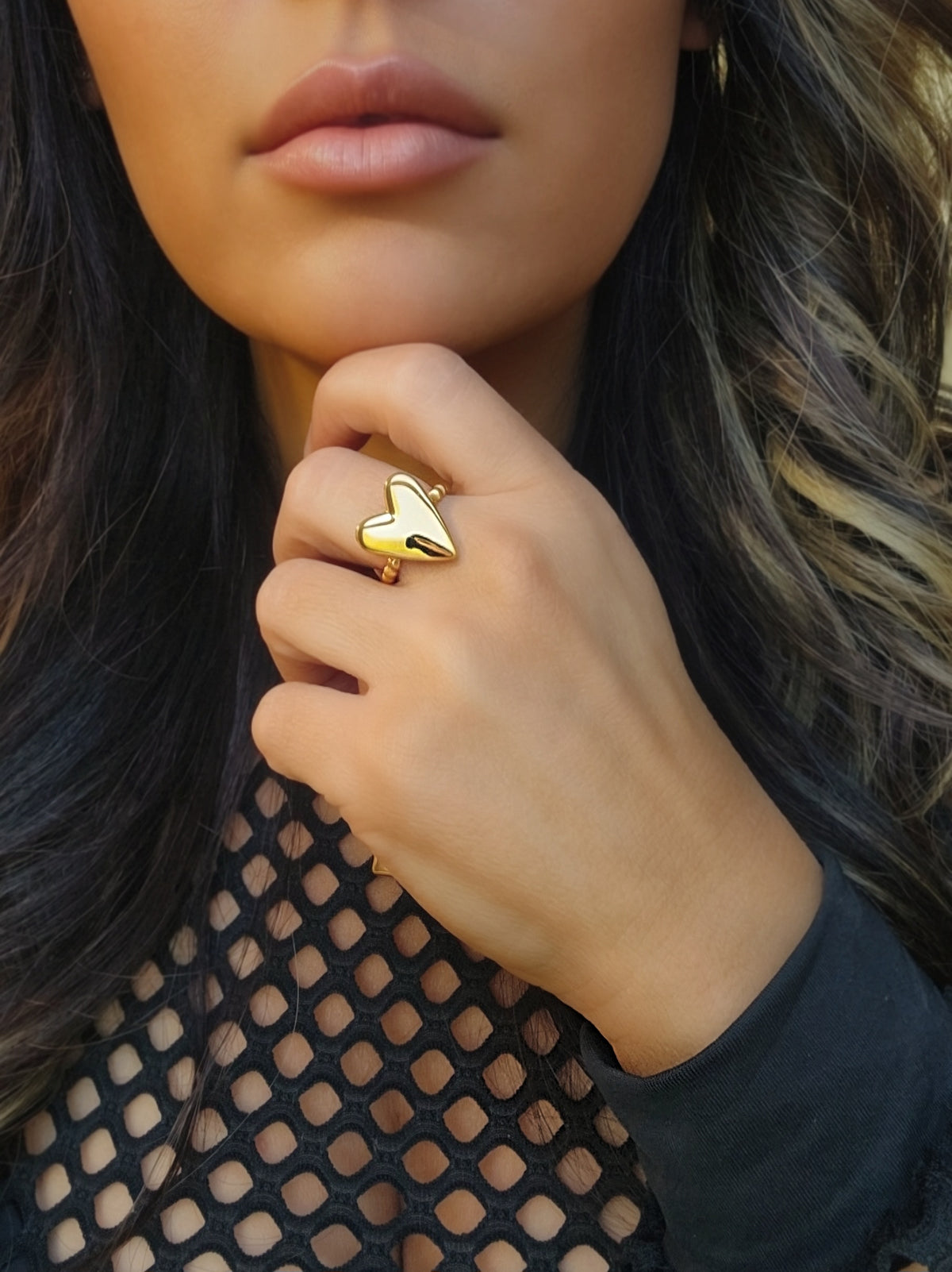 Gold Heart Ring