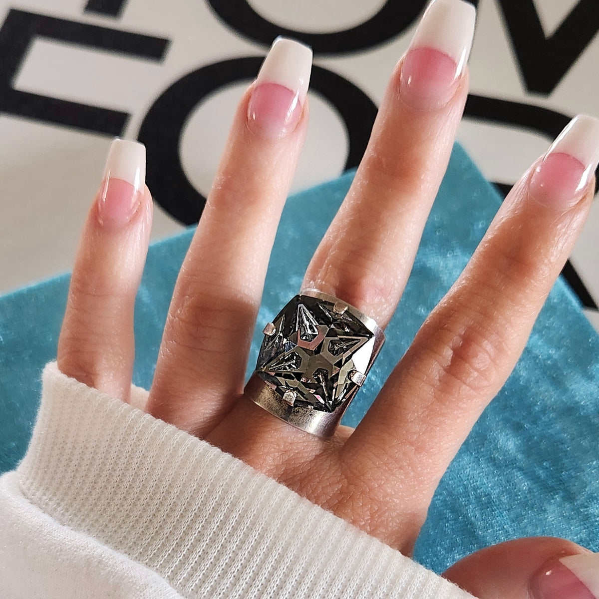 Mystic Ring in Black Diamond Mirage