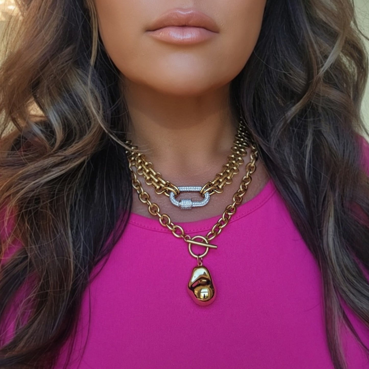 Sloan Carabiner Necklace
