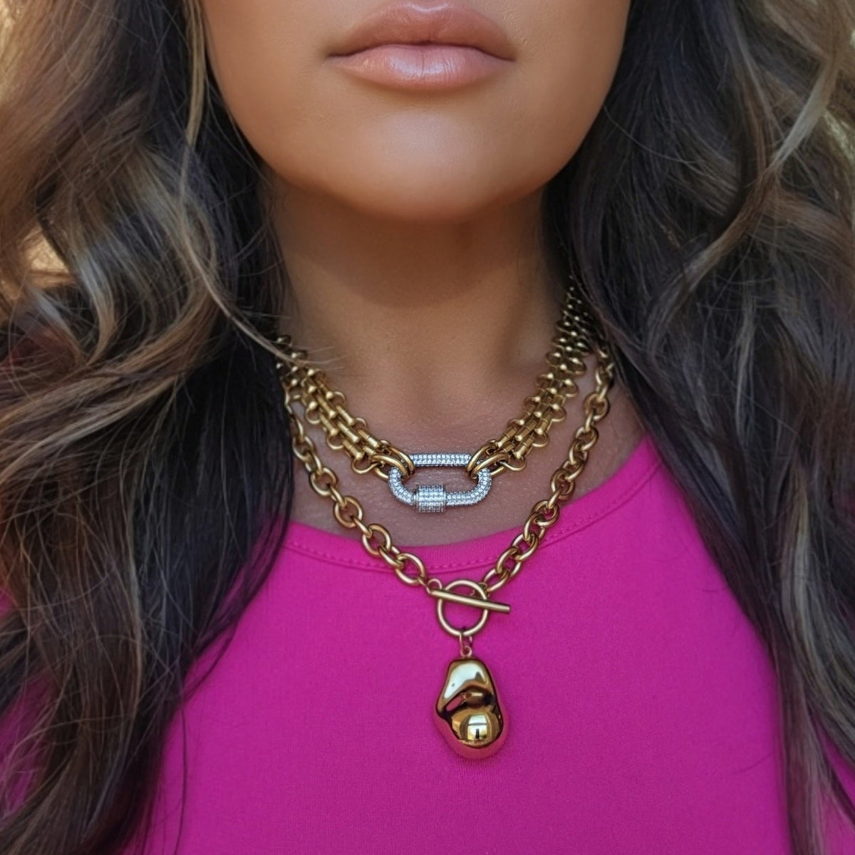 Sloan Carabiner Necklace