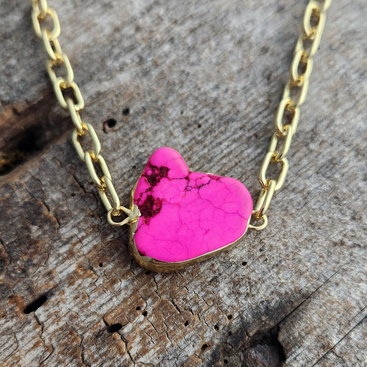 Pink Howlite Necklace