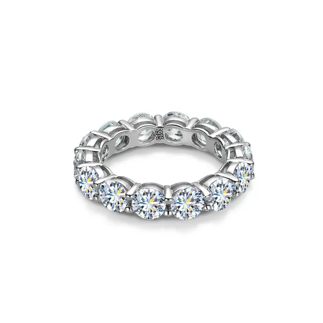 Moissanite Baguette Ring