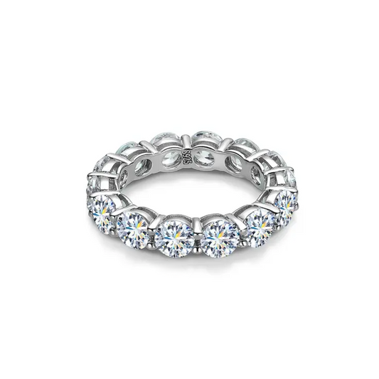 Moissanite Baguette Ring