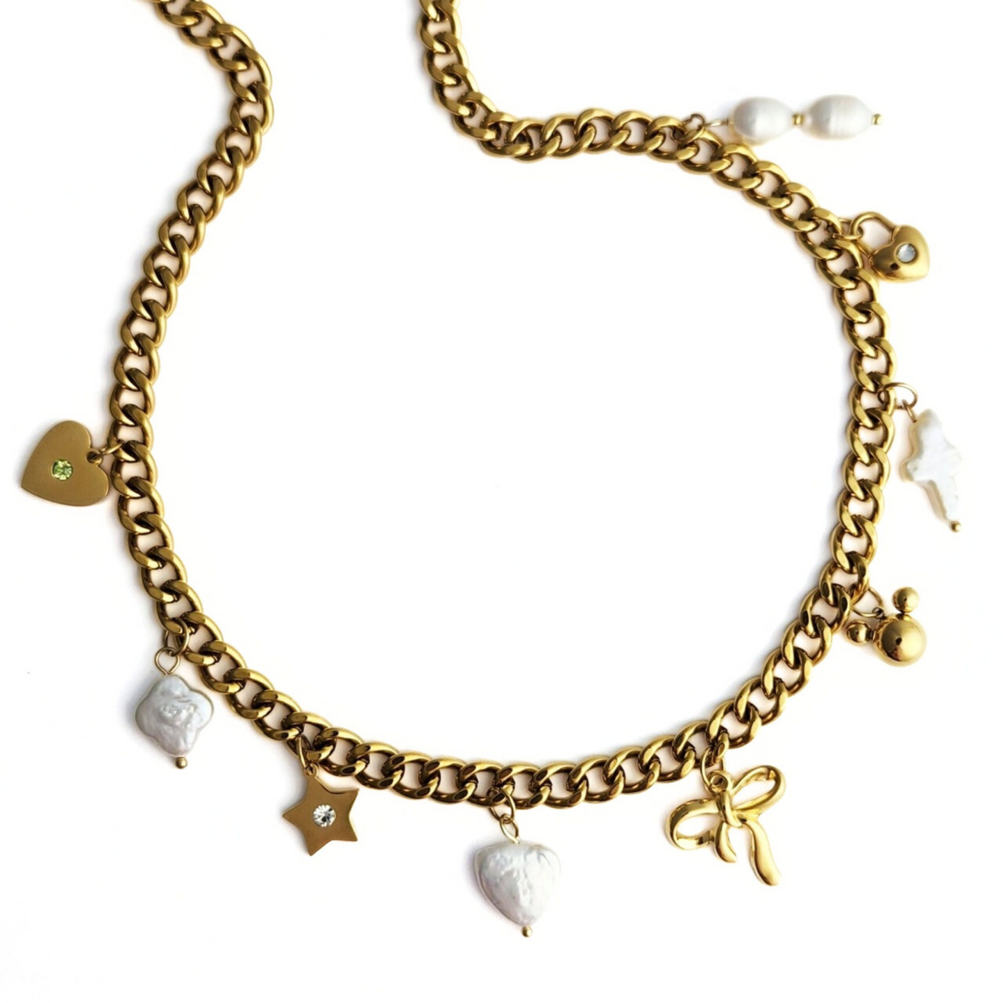Bow Charm Necklace