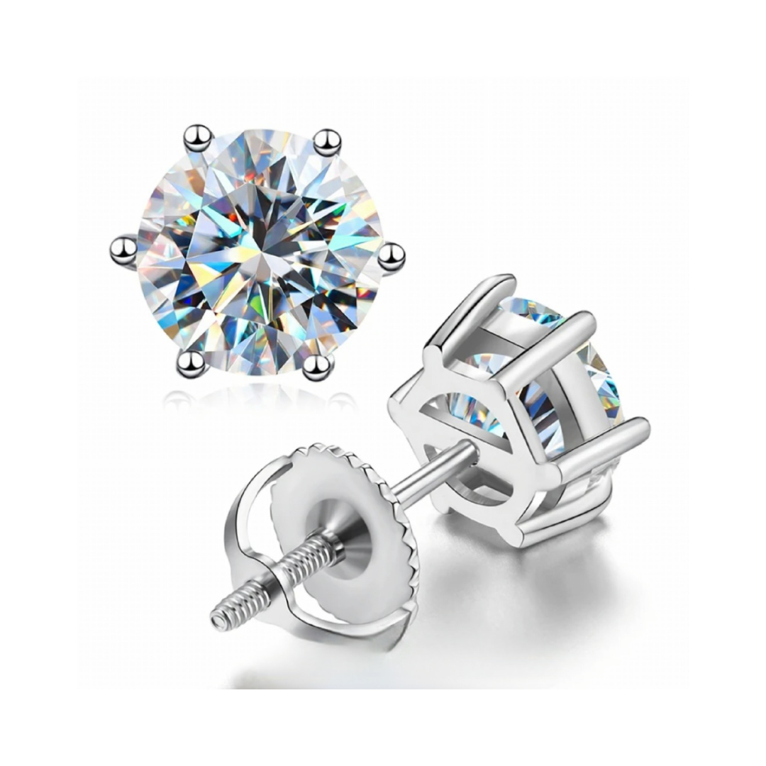 Moissanite Studs