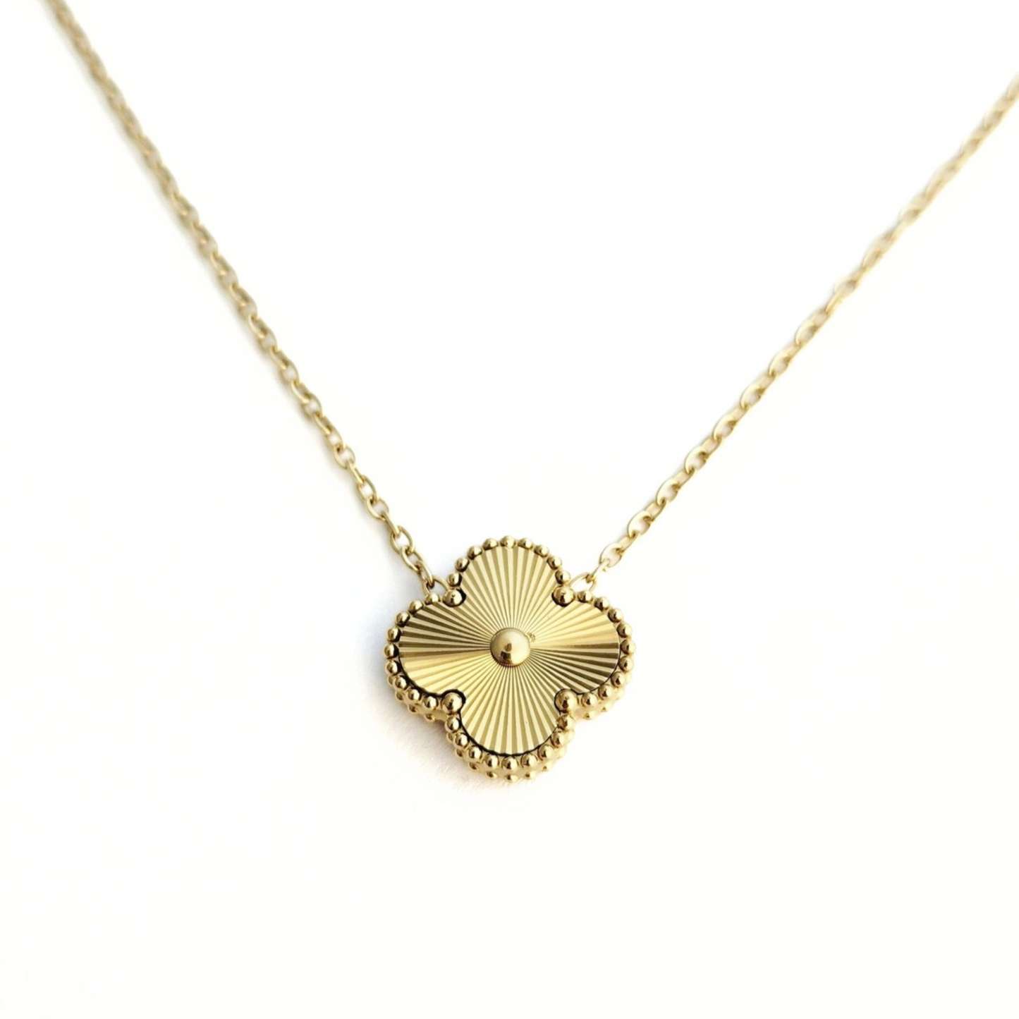 Laser Cut Clover Necklace