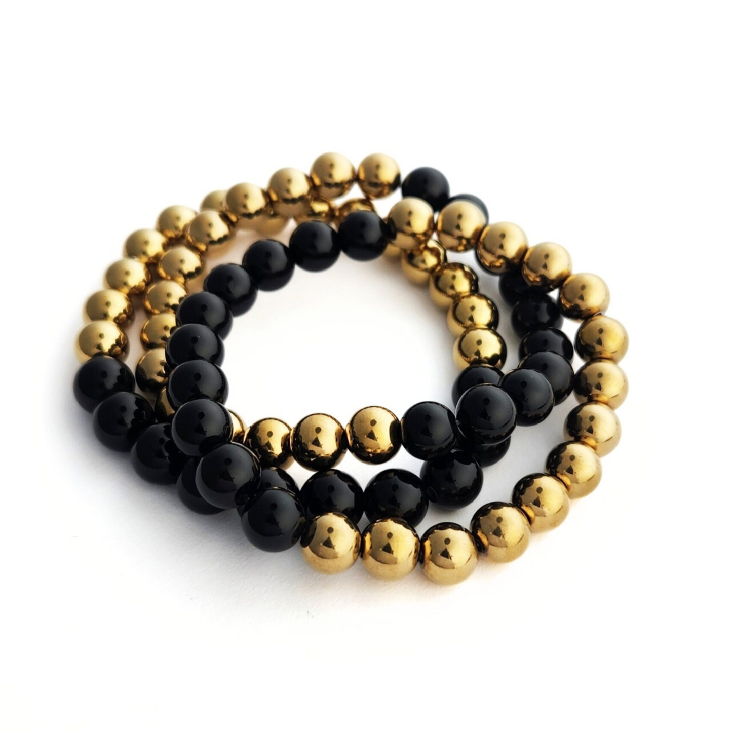 Onyx Ball Bead Stack