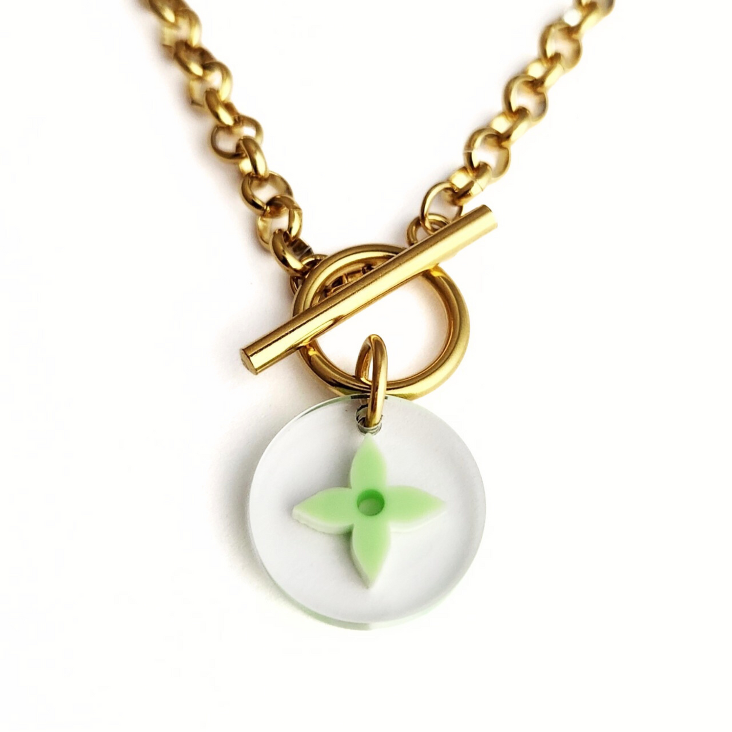 Repurposed Lv Necklace