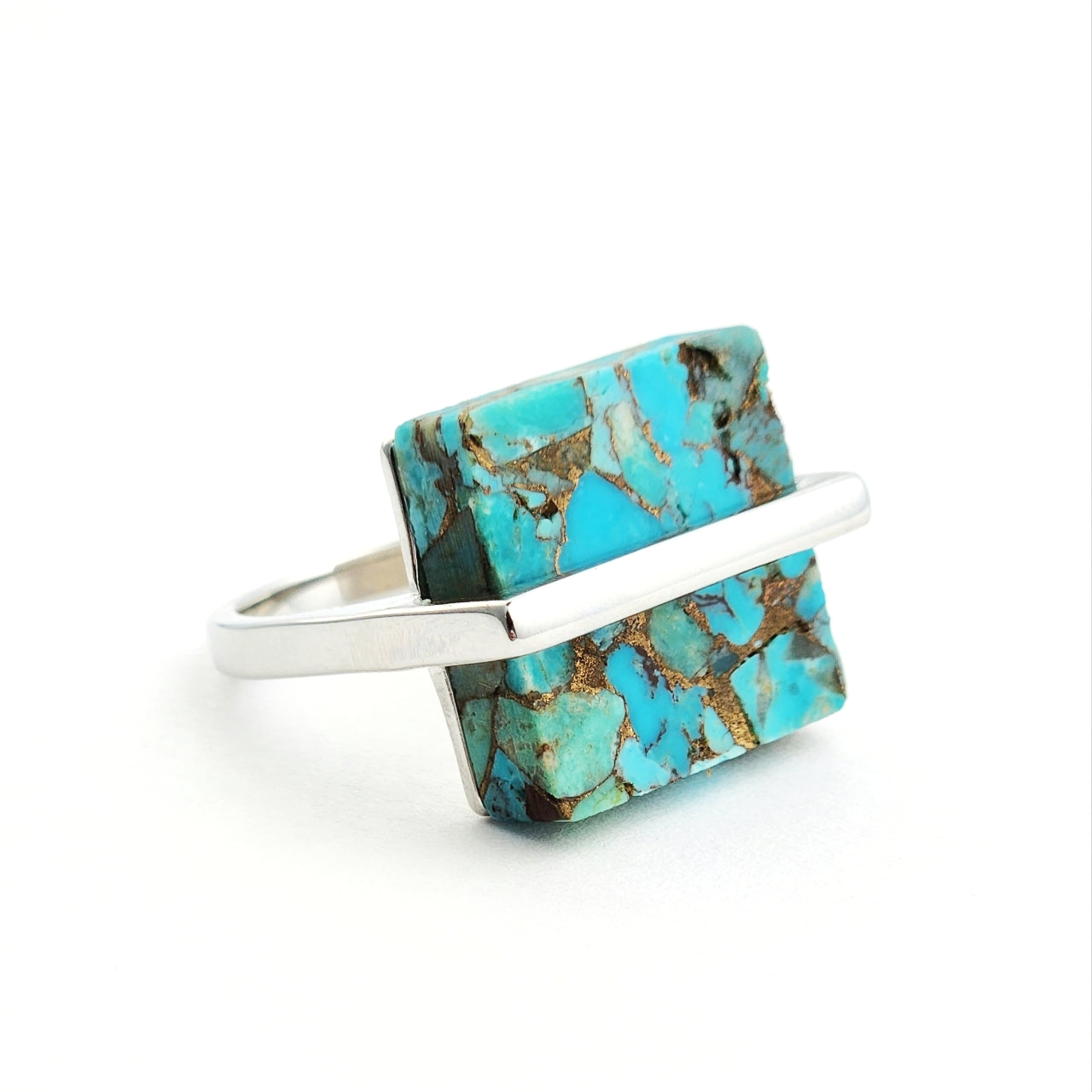 Turquoise Cube Ring
