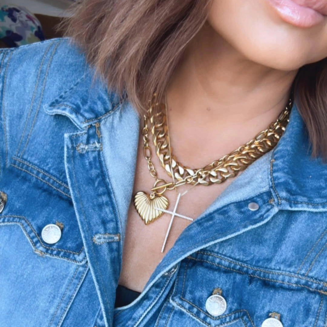 Large Cross Necklace