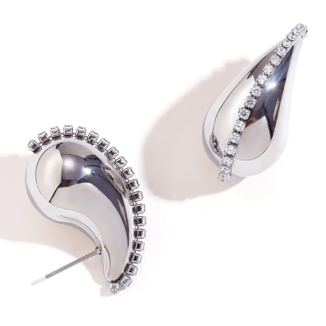Studded Drop Earrings