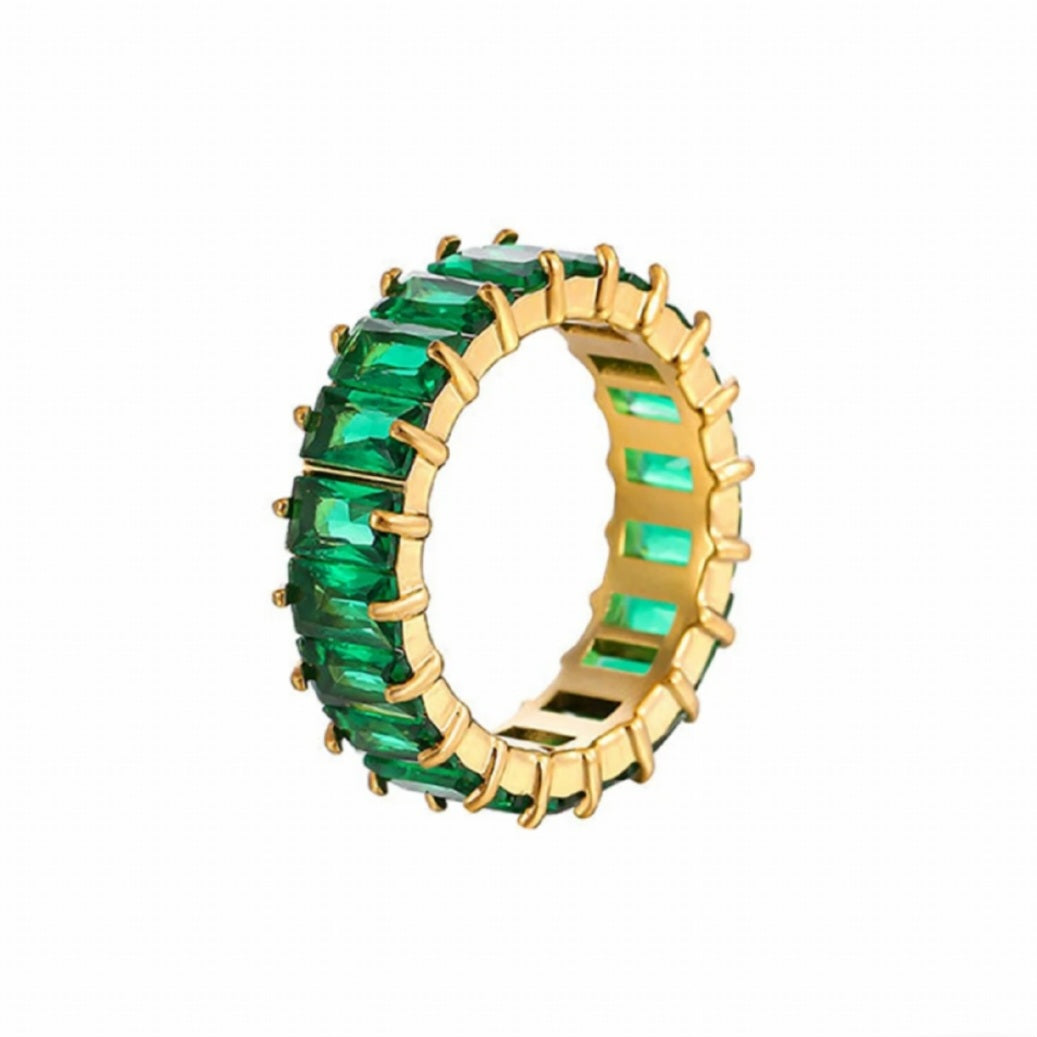 Emerald Baguette Ring