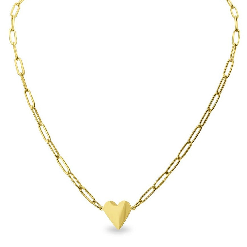 Paperclip Heart Necklace