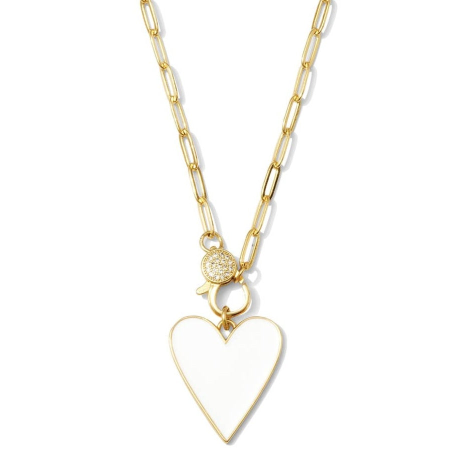 Enamel Heart Necklace