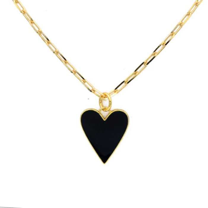 Black Heart Necklace