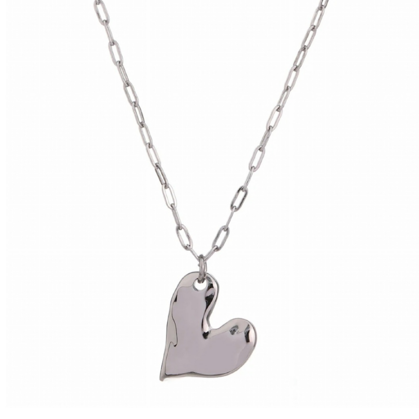 Hammered Heart Necklace