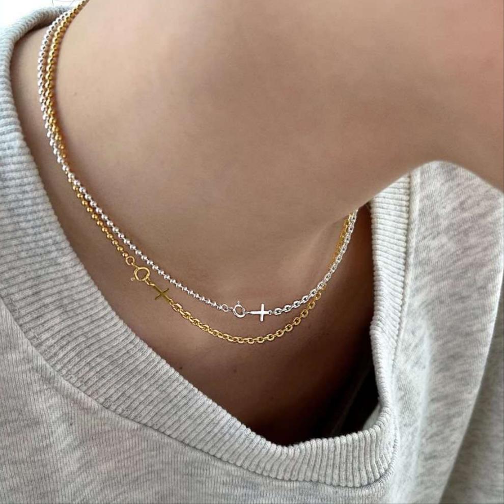 Cross Clasp Necklace