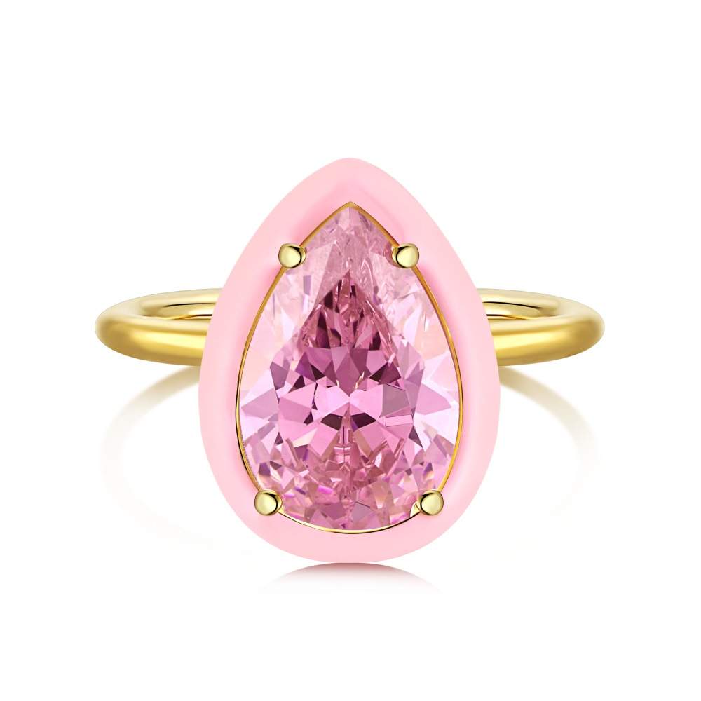 Pink Drop Ring