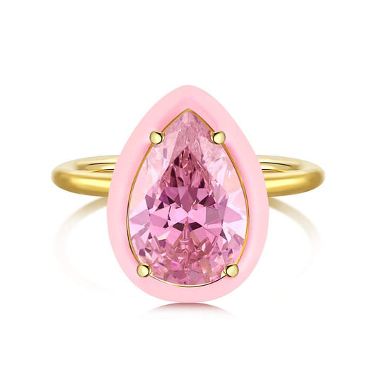 Pink Drop Ring