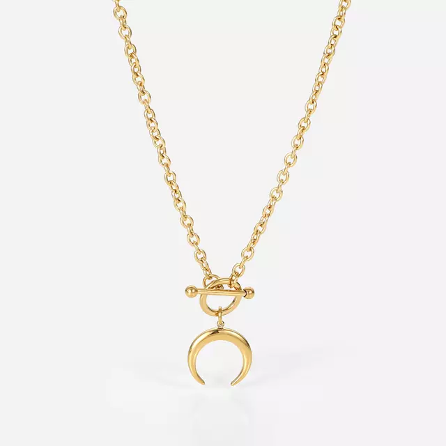 Crescent Toggle Necklace