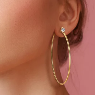 Moissanite Hoops