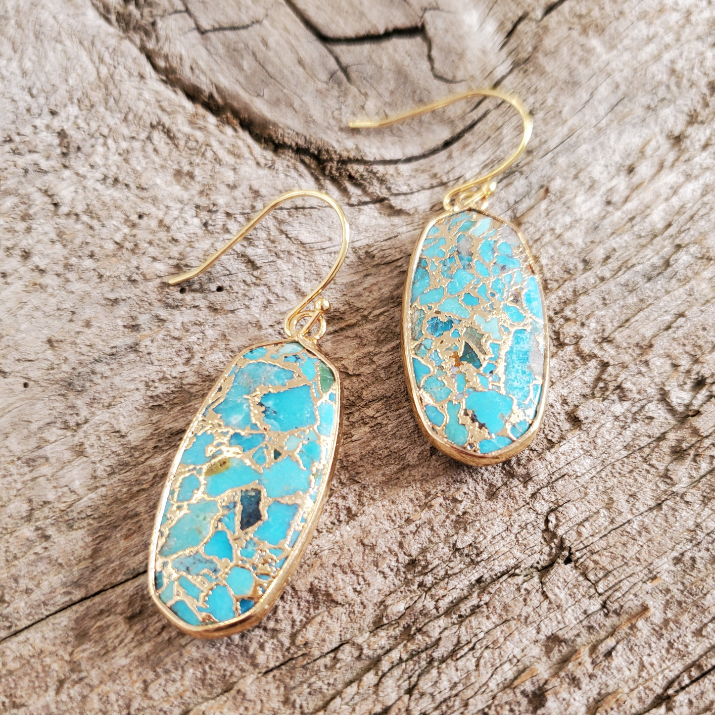 Web Turquoise Earrings