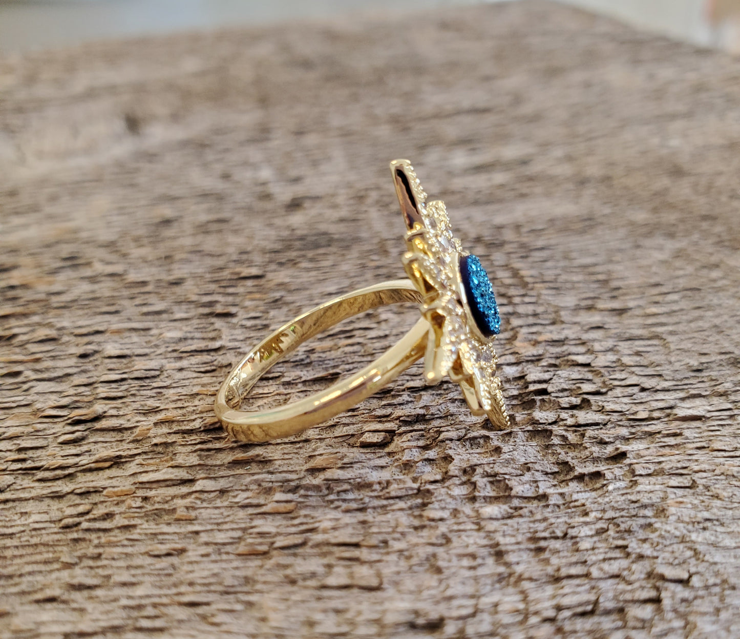 Midnight Sunburst Ring