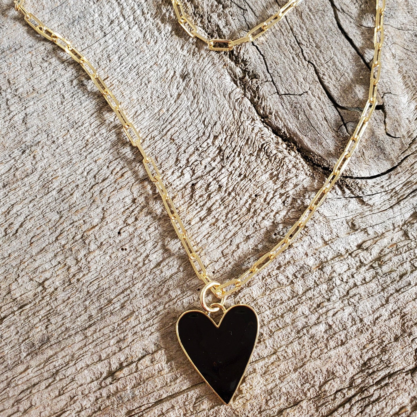 Black Heart Necklace