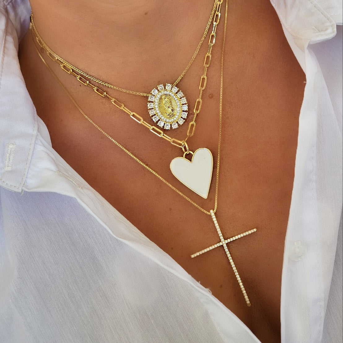 Large Cross Necklace
