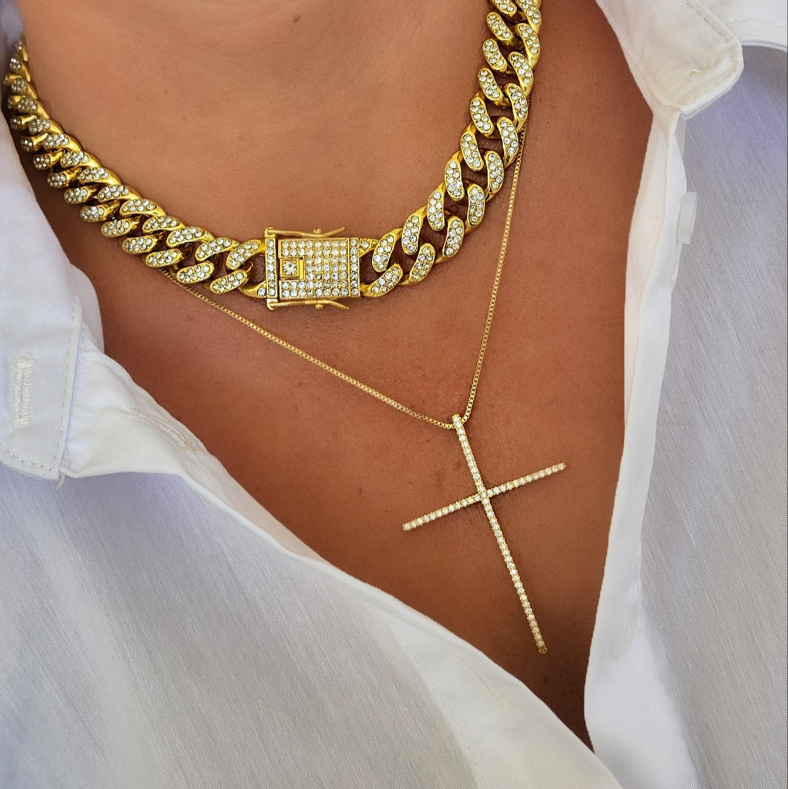 Large Cross Necklace