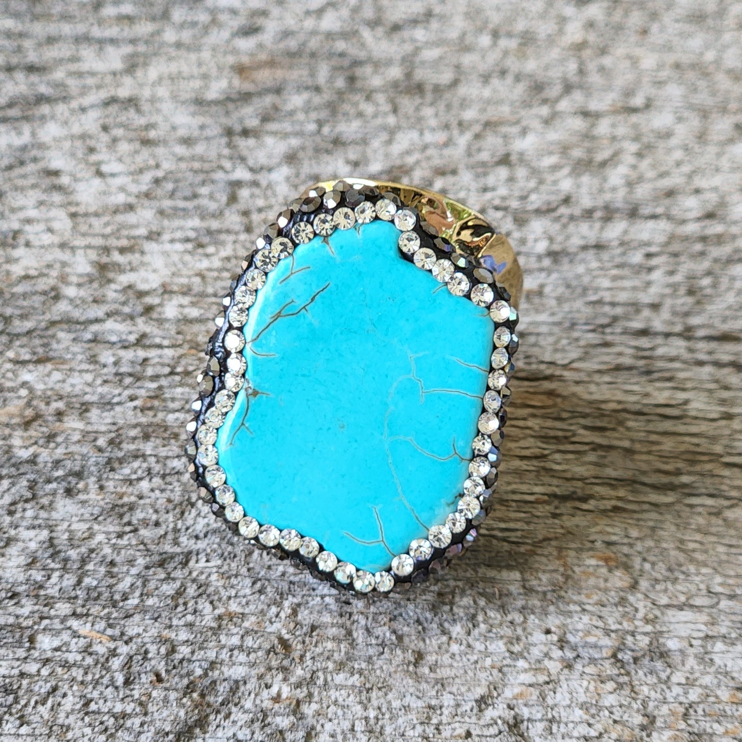 Blue Howlite Ring