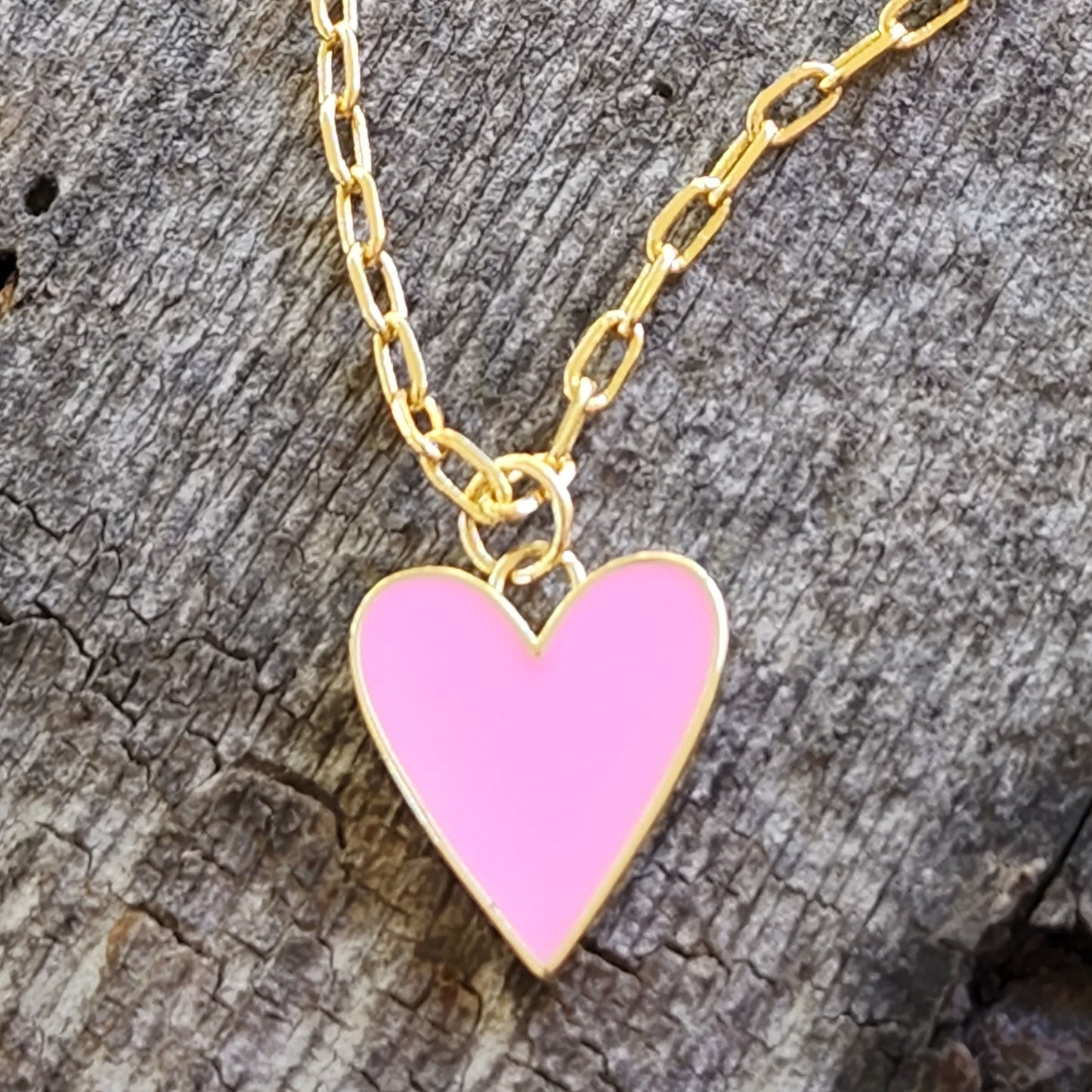 Pink Heart Necklace