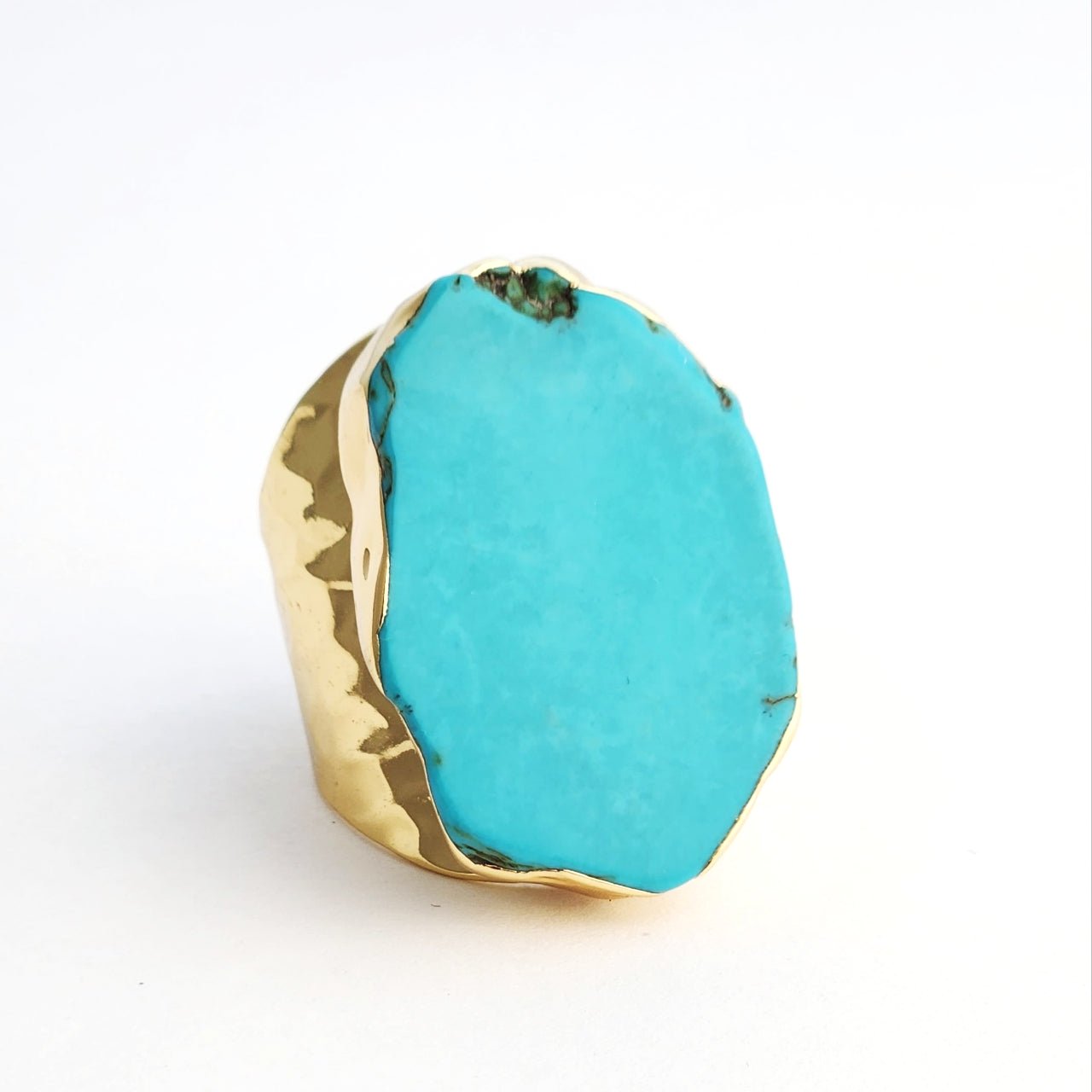 Howlite Slab Ring