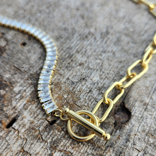 Baguette Chain Choker