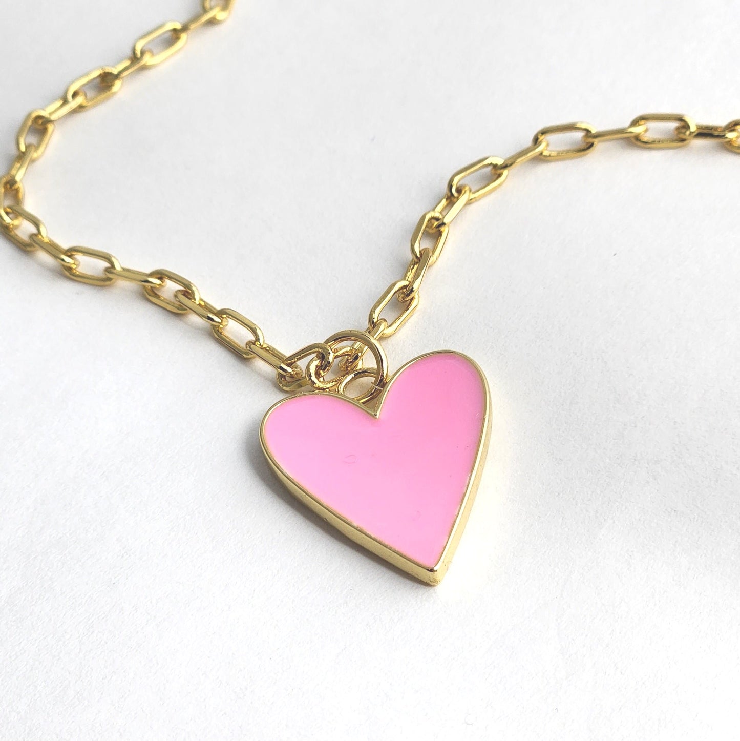 Pink Heart Necklace