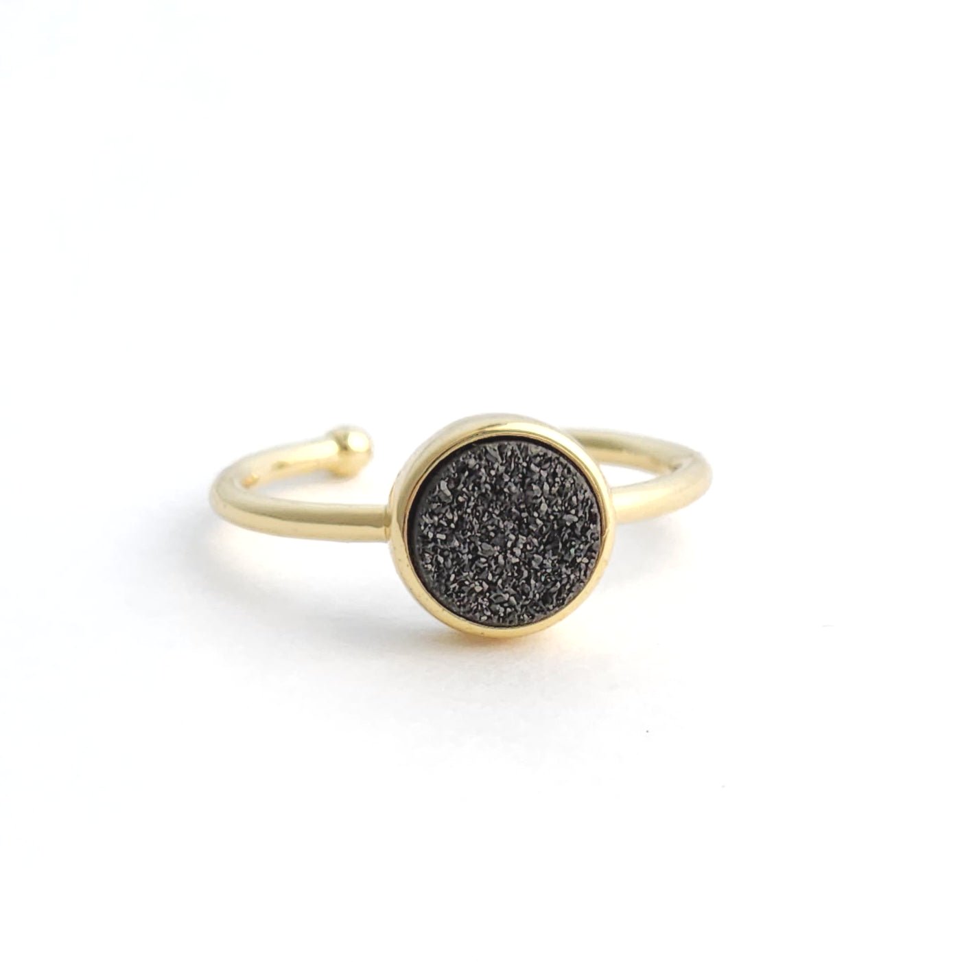 Minimalist Druzy Ring