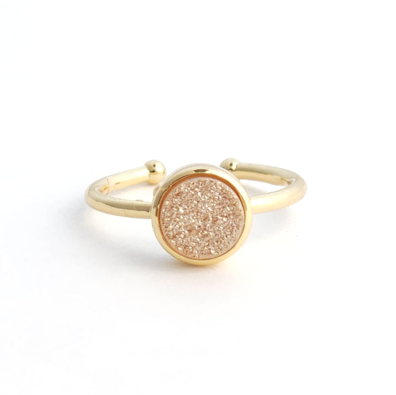 Minimalist Druzy Ring
