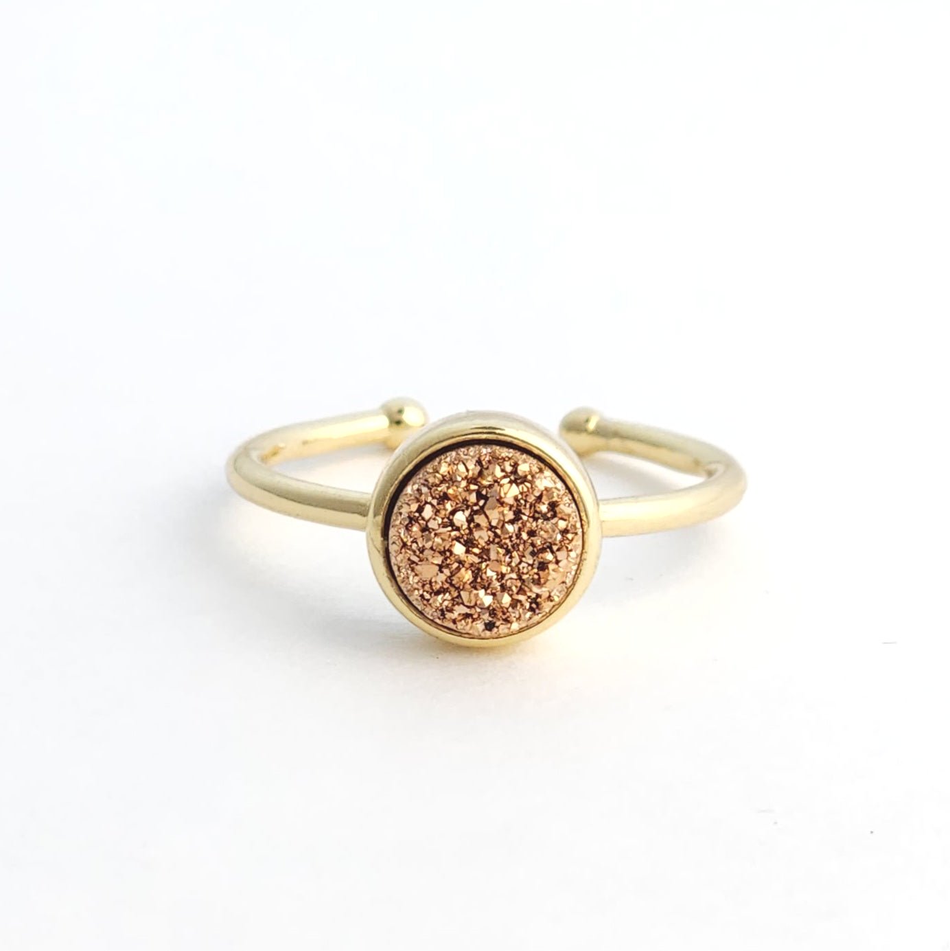 Minimalist Druzy Ring