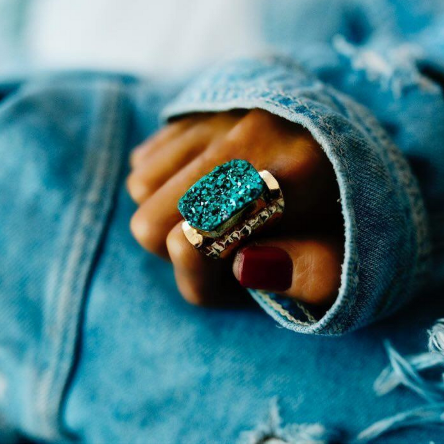 Merlin Druzy Ring