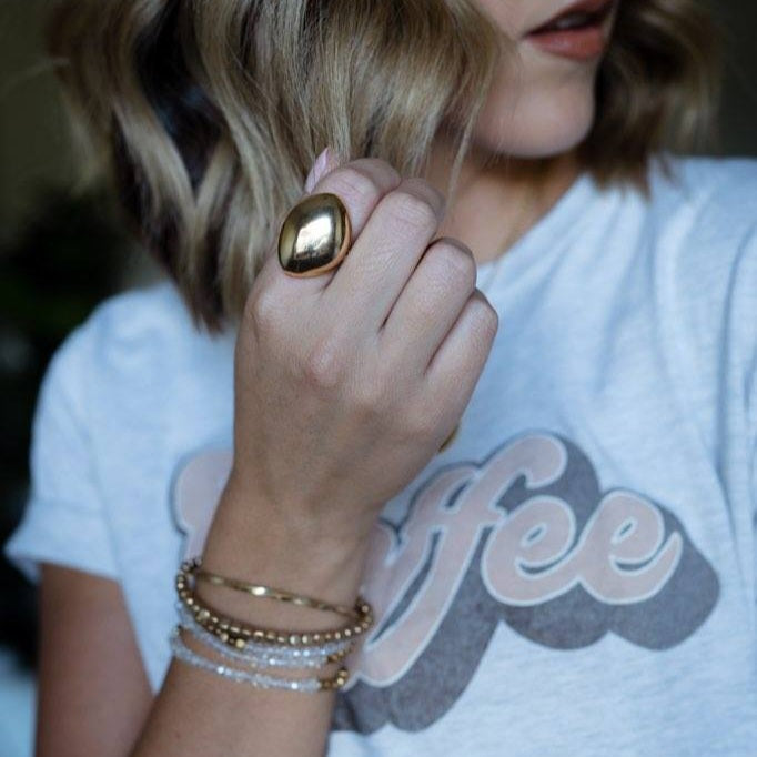 Shiny Golden Bubble Ring