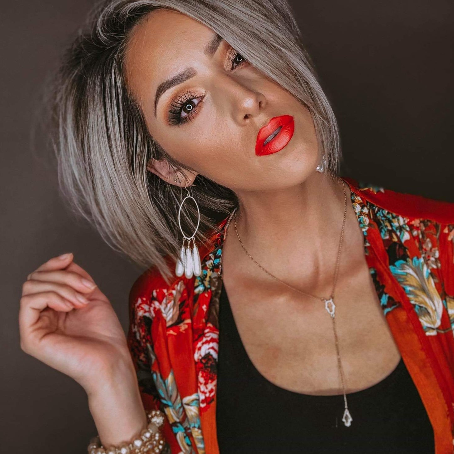 Hamsa Lariat Necklace