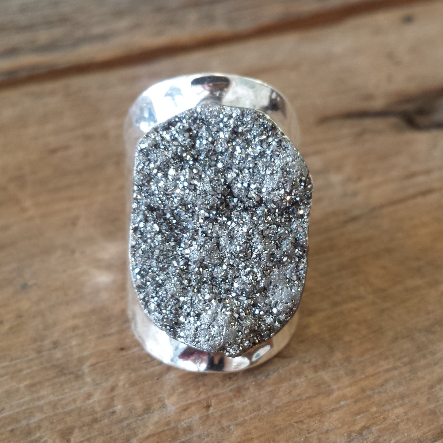 Mercury Druzy Ring