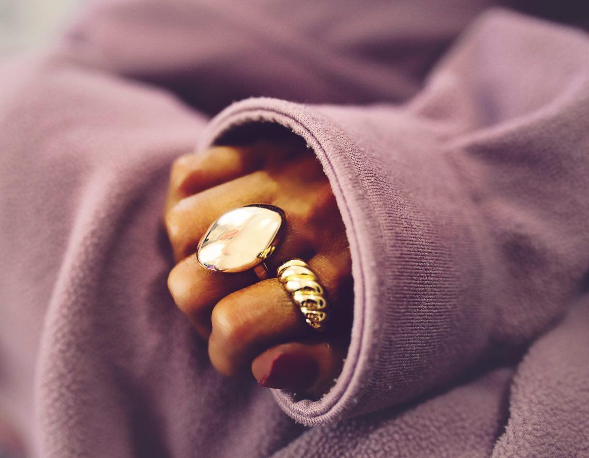 Shiny Golden Bubble Ring