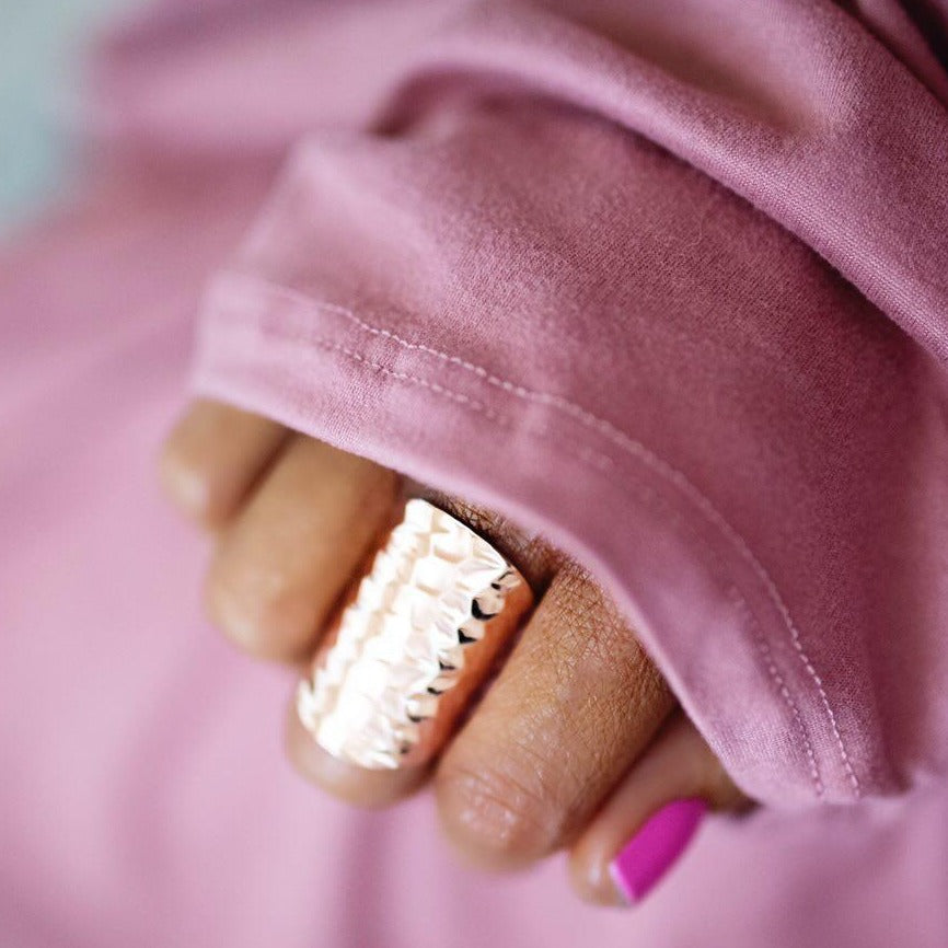 Hammered Rose Gold Ring