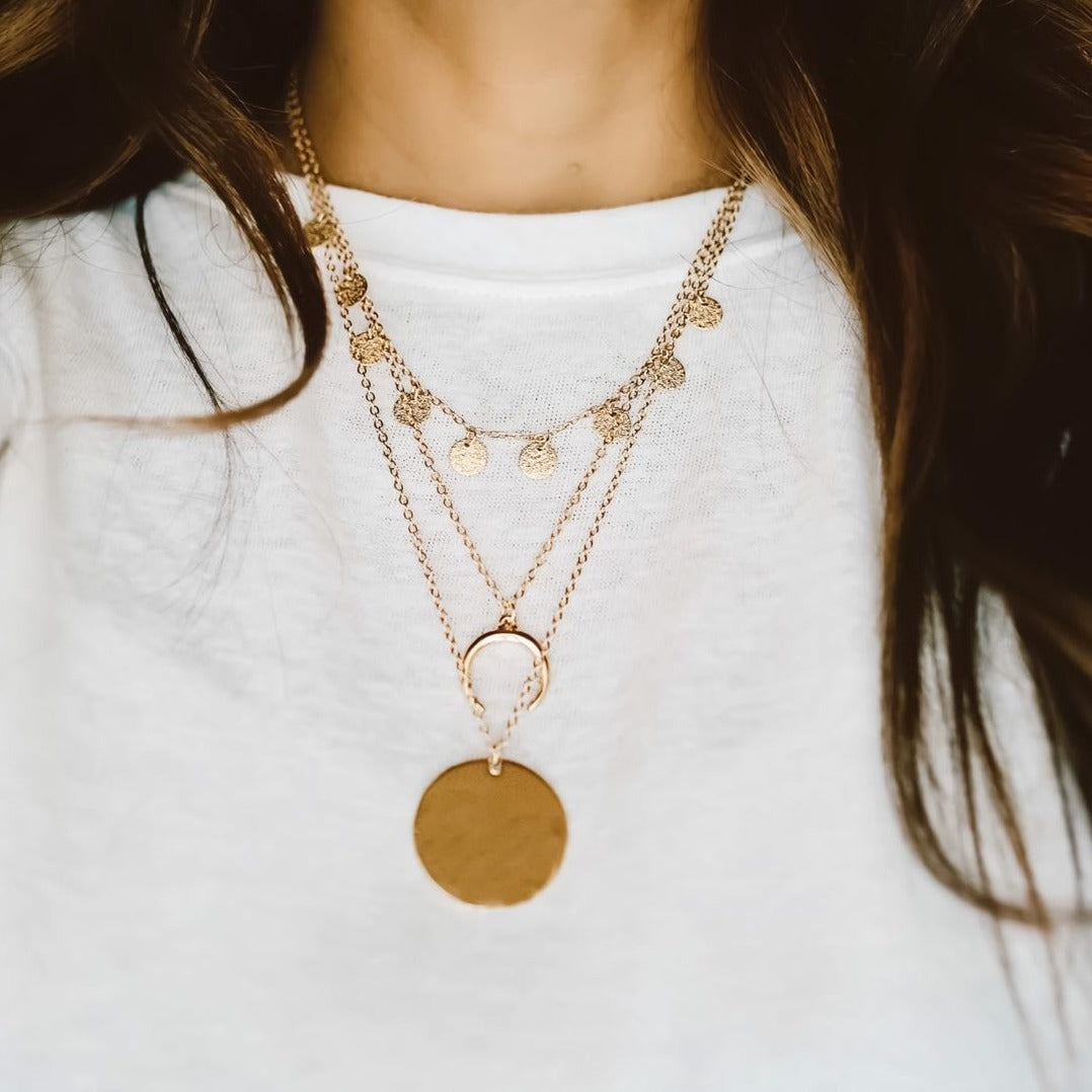 Gold Medallion Necklace
