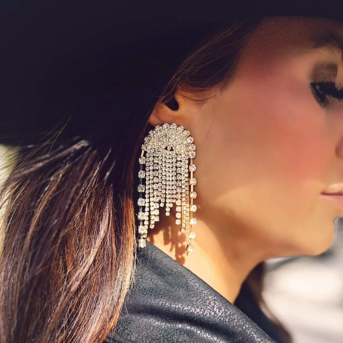 Crystal U Earrings
